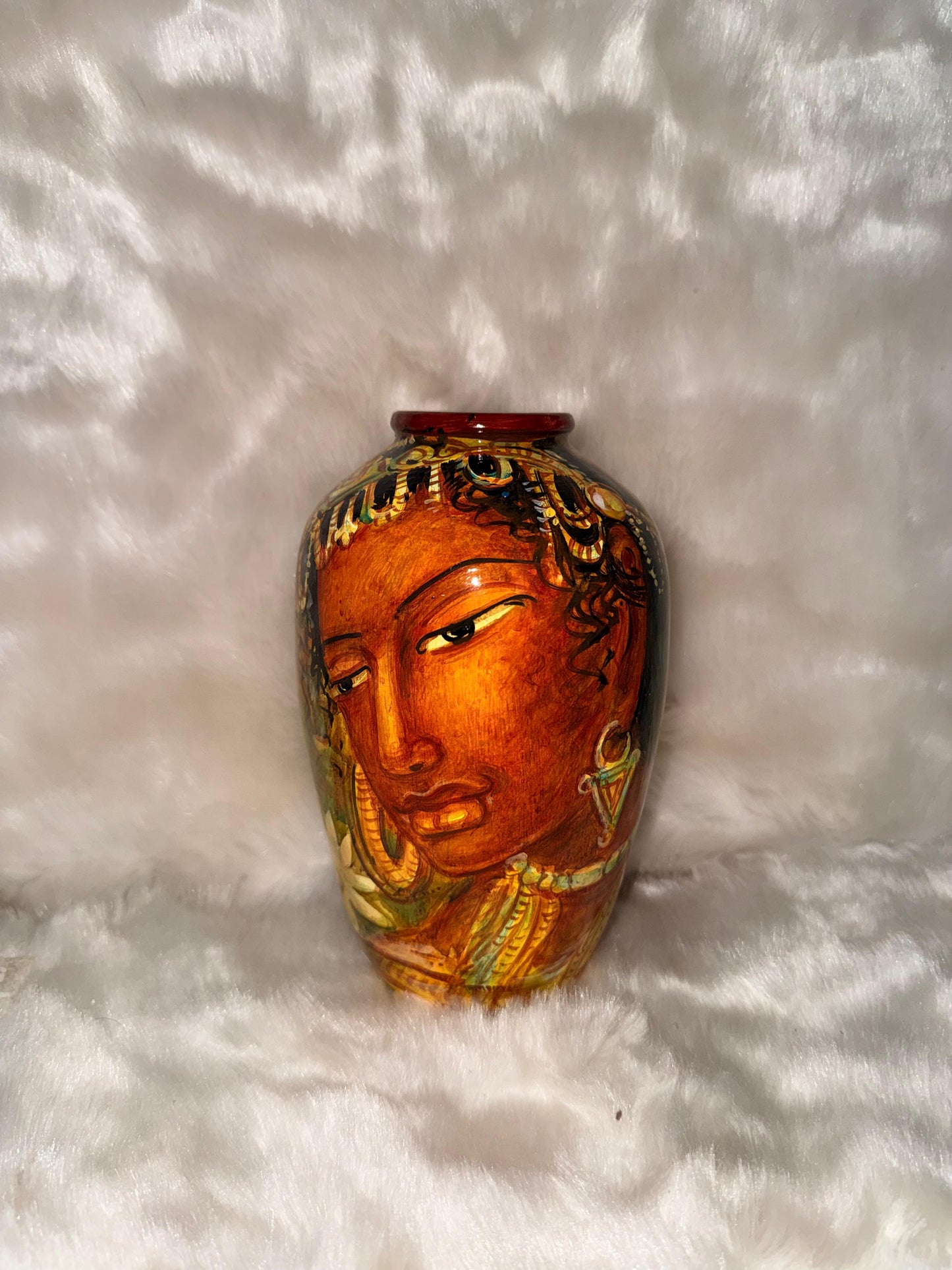Exquisite Terracotta Portrait Pot