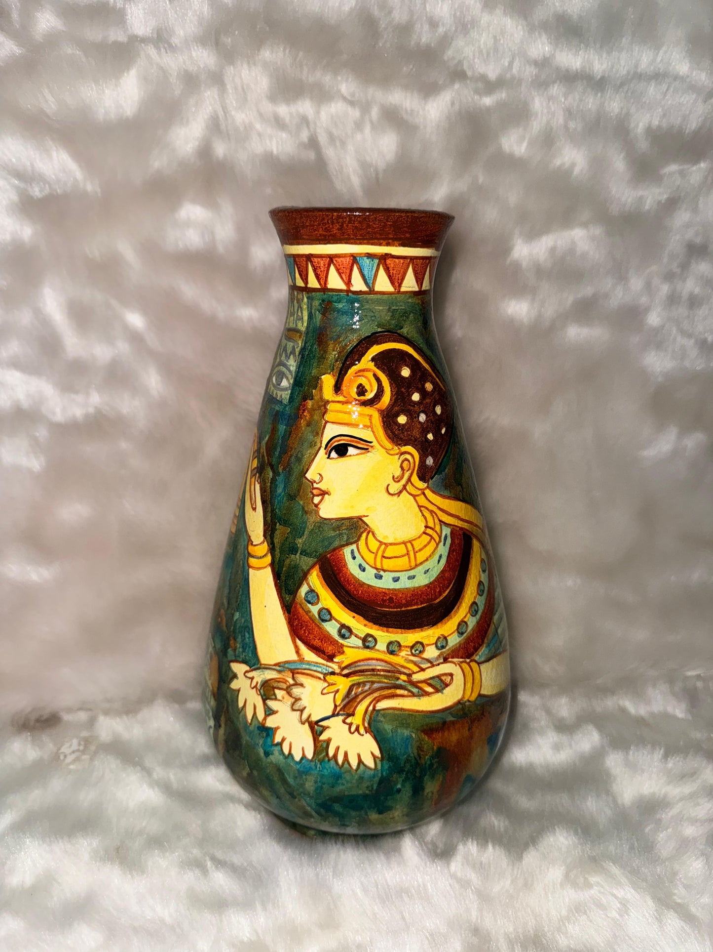 Ancient Art Inspired Earthenware Pot